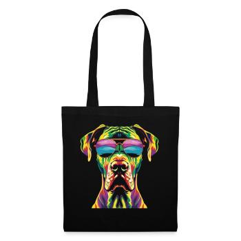 Great Dane Dog Sunglasses Popart - Tote Bag - black - Front