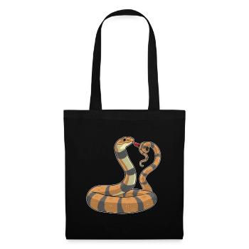 Snake Lipstick - Tote Bag - black - Front