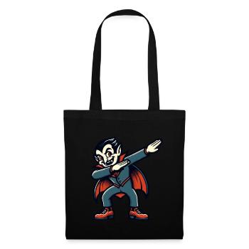 Dabbing Vampire Drôle Dabbing Design Halloween - Sac en tissu - noir - Devant