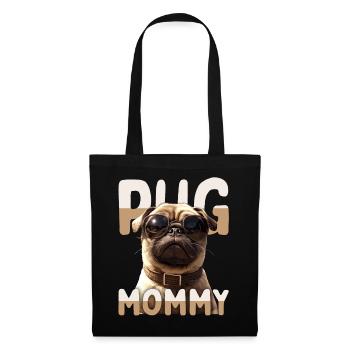Pug Mommy Pug Mom Mother's Day Pug Mom Cute Pug - Tote Bag - black - Front