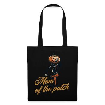 Maman du champ de citrouilles drôle disant Halloween - Sac en tissu - noir - Devant