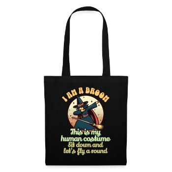 Drôle Halloween Sorcière Scarme Déguisement Effrayant - Sac en tissu - noir - Devant
