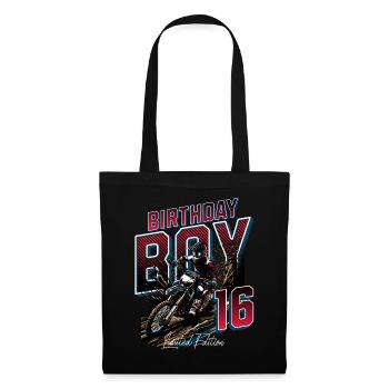 16e anniversaire de motocross - Sac en tissu - noir - Devant