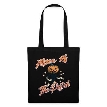 Maman du champ de citrouilles drôle de dicton à Halloween - Sac en tissu - noir - Devant