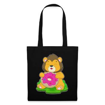 Lion Donut - Tote Bag - black - Front