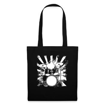 Dessin de piège - Sac en tissu - noir - Devant