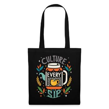 Propulsé par le champignon Kombucha - Sac en tissu - noir - Devant