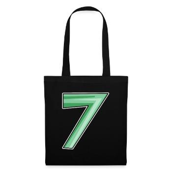 Seven motif number 7 - Tote Bag - black - Front