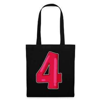 Numéro Numéro Quatre 4 - Sac en tissu - noir - Devant