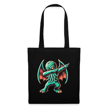 Dabbing drôle Cthulhu Dabbing Design - Sac en tissu - noir - Devant