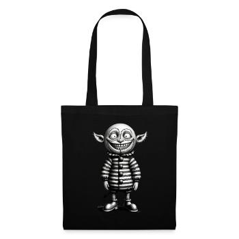 Halloween Gnome Outfit Gruseliges Monster Design - Stoffbeutel - Schwarz - Vorne