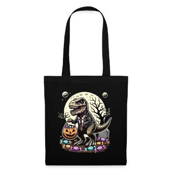 Drôle TRex Zombie Love Candy - Sac en tissu - noir - Devant
