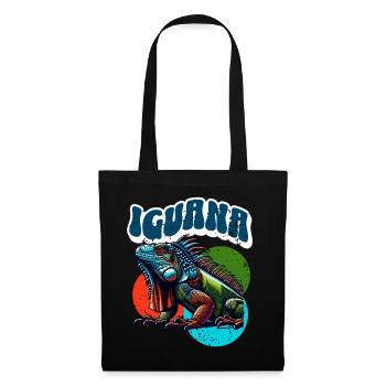 Iguane - Sac en tissu - noir - Devant