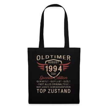 30. Geburtstag Oldtimer August 1994 Jahrgang 1994 - Stoffbeutel - Schwarz - Vorne