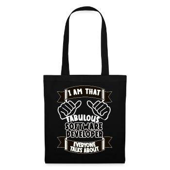 Software Developer Funny Saying Gift - Tote Bag - black - Front