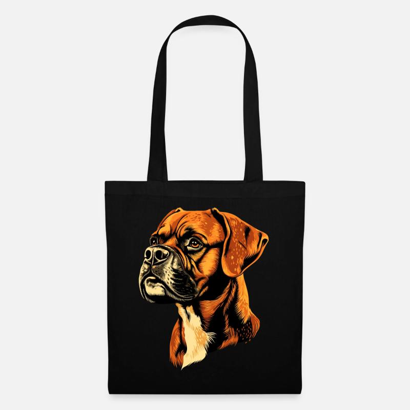 Deutscher Boxer Hunde Boxerverein German Boxer - Stoffbeutel - Schwarz