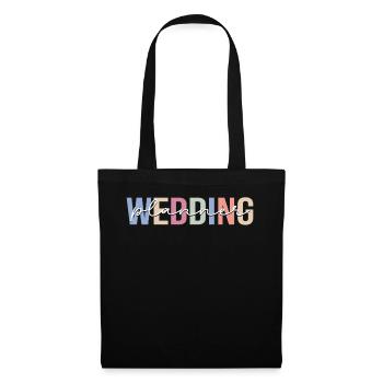 Wedding Planner Coordinateur de mariage Ververanstaltung - Sac en tissu - noir - Devant