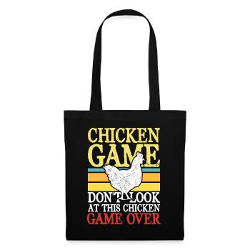 chicken game don t look at this chicken - Stoffbeutel - Schwarz - Vorne
