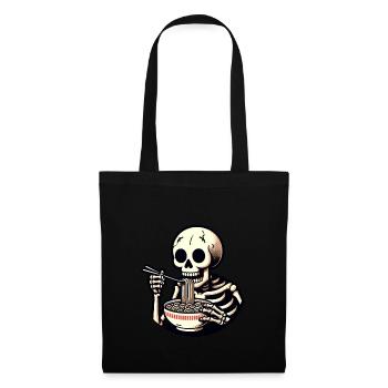 Skeleton Ramen Noodles for Horror Movies Japanese - Tote Bag - black - Front