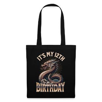Dragon 12e anniversaire Dragon - Sac en tissu - noir - Devant