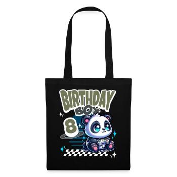 Panda de jeu pour enfants du 8e anniversaire - Sac en tissu - noir - Devant