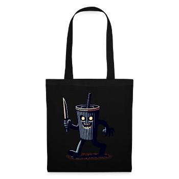 Scary Psycho Drinking Cup Drinks - Tote Bag - black - Front