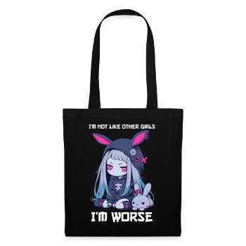 Not Like Other Girls Kawaii Goth Bunny Gothic - Tote Bag - black - Front