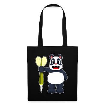 Panda Dart Dartpfeil - Tote Bag - black - Front