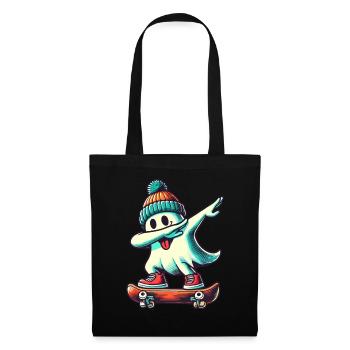 Skateboard Dab Ghost Funny Halloween Streetwear - Tote Bag - black - Front