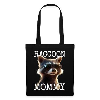Maman raton laveur Raton laveur Fête des mères Maman raton laveur - Sac en tissu - noir - Devant
