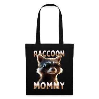 Maman raton laveur Raton laveur Fête des mères Maman raton laveur - Sac en tissu - noir - Devant
