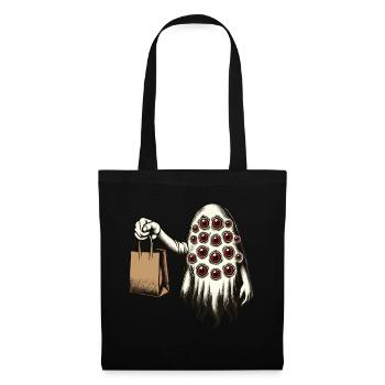 Gespenstische Party Trick Or Treat Halloween - Stoffbeutel - Schwarz - Vorne