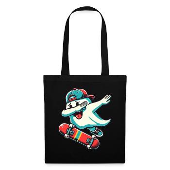 Skateboaring Dabbing Ghost Skateboard Dab - Sac en tissu - noir - Devant