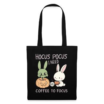 Hocus Pocus Cute Bunnies Halloween Coffee - Tote Bag - black - Front