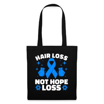 Alopécie areata Awareness Perte de cheveux - Sac en tissu - noir - Devant