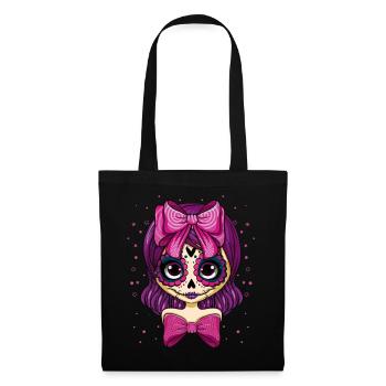 Fairy Creepy Muertos Day Of Dead Halloween - Tote Bag - black - Front