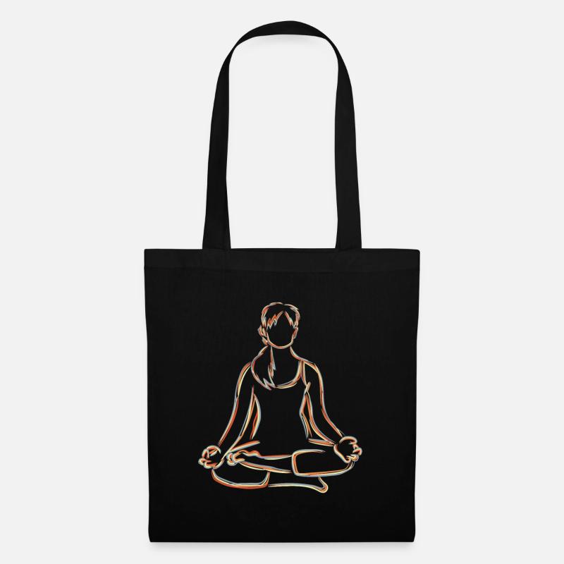 Yogini - Stoffbeutel - Schwarz