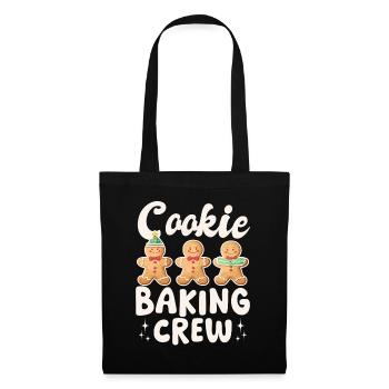 Funny Christmas Gingerbread Cookie Baking Crew - Tote Bag - black - Front