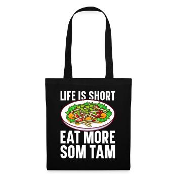 Som Tam Thai Papaya Salad Thai Salad Thai Food - Tote Bag - black - Front