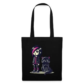 Pastel Goth Style Lover - Tote Bag - black - Front