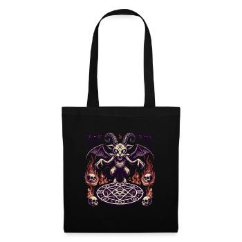 Creepy Devil Cat Dark Cats Summoning - Tote Bag - black - Front