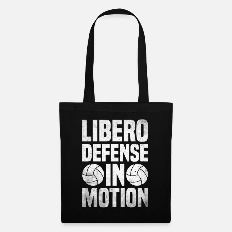 Volleyball Libero - Stoffbeutel - Schwarz