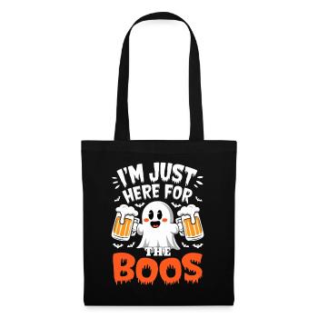Fantôme d’Halloween, je suis juste là pour les huées - Sac en tissu - noir - Devant