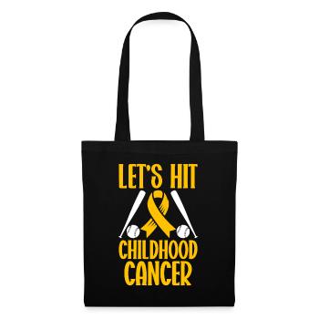 Krebs Im Kindesalter Childhood Cancer Awareness - Stoffbeutel - Schwarz - Vorne