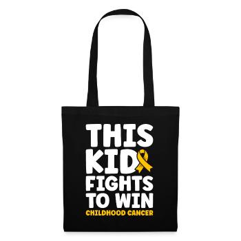 Krebs Im Kindesalter Childhood Cancer Awareness - Stoffbeutel - Schwarz - Vorne