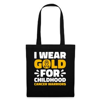 Krebs Im Kindesalter Childhood Cancer Awareness - Stoffbeutel - Schwarz - Vorne