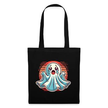 Sad Ghost Cute Weeping Ghosts - Tote Bag - black - Front