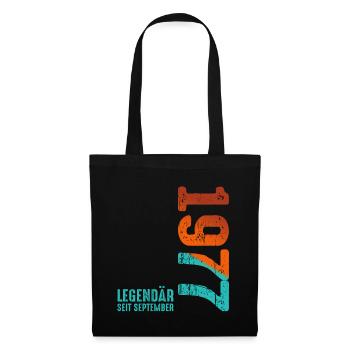 Septembre 1977 Légendaire depuis - Sac en tissu - noir - Devant