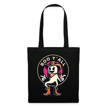 Boo Y’all Cowboy Fantômes Bonne Humeur Fantômes - Sac en tissu - noir - Devant