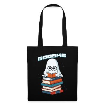 Cute Book Lover Ghost Funny Saying - Tote Bag - black - Front